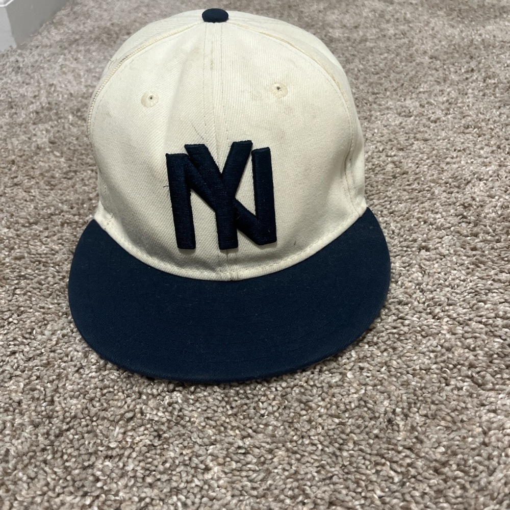 Amazon Cream and Blue Men's Hat